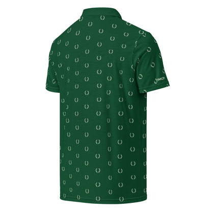 Men's Varcity Club Crest Stamped Slim Fit Golf Polo